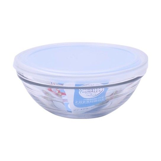 Transparente Frischhalteschüssel mit Deckel – 12 cm