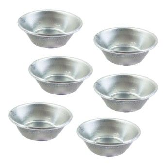 6er-Set glatte Muffinförmchen – Nr. 2